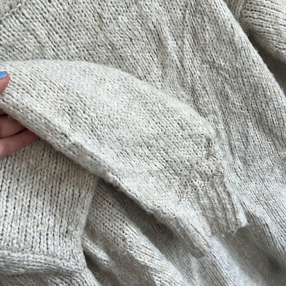 Abercrombie & Fitch Beige Tan Knit Crew Neck Sweater Men’s S Small - Picture 5 of 7